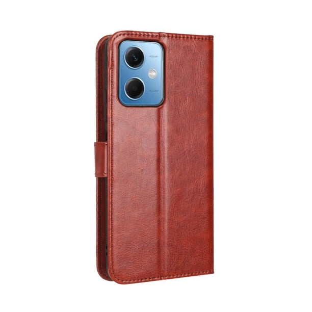 Funda tipo libro para Xiaomi Redmi Note 12 5G, cartera todo‑en‑uno, funda multifuncional con tarjetero y correa de muñeca desmontable