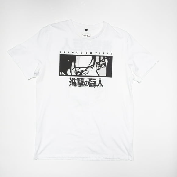 Polera Hombre YOU Attack On Titan Escudo Blanco