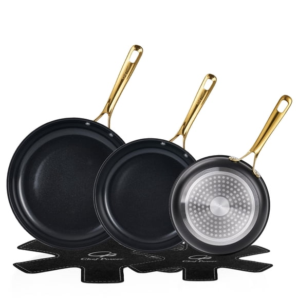 Juego de sartenes Chef Power 20, 23 y 28 cm antiadherente de cerámica