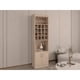 thumbnail image 1 of Bar Alto Kava Beijing 16 Botelleros Con Portacopas y repisa extraible Rovere 180,6x51x34 Cm, 1 of 19