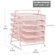 thumbnail image 3 of Bandeja de papel Mind Reader 29x35x38 cm de malla metálica rosa, 3 of 7