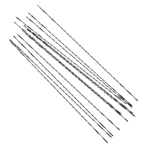 Magideal - Juego De 12 Sierras De Calar De Repuesto, Sierras De Mano Multifunción, Sierras De Alambre De Acero Al Carbono, Herramientas De Corte Para Carpintería Diámetro 095 Mm