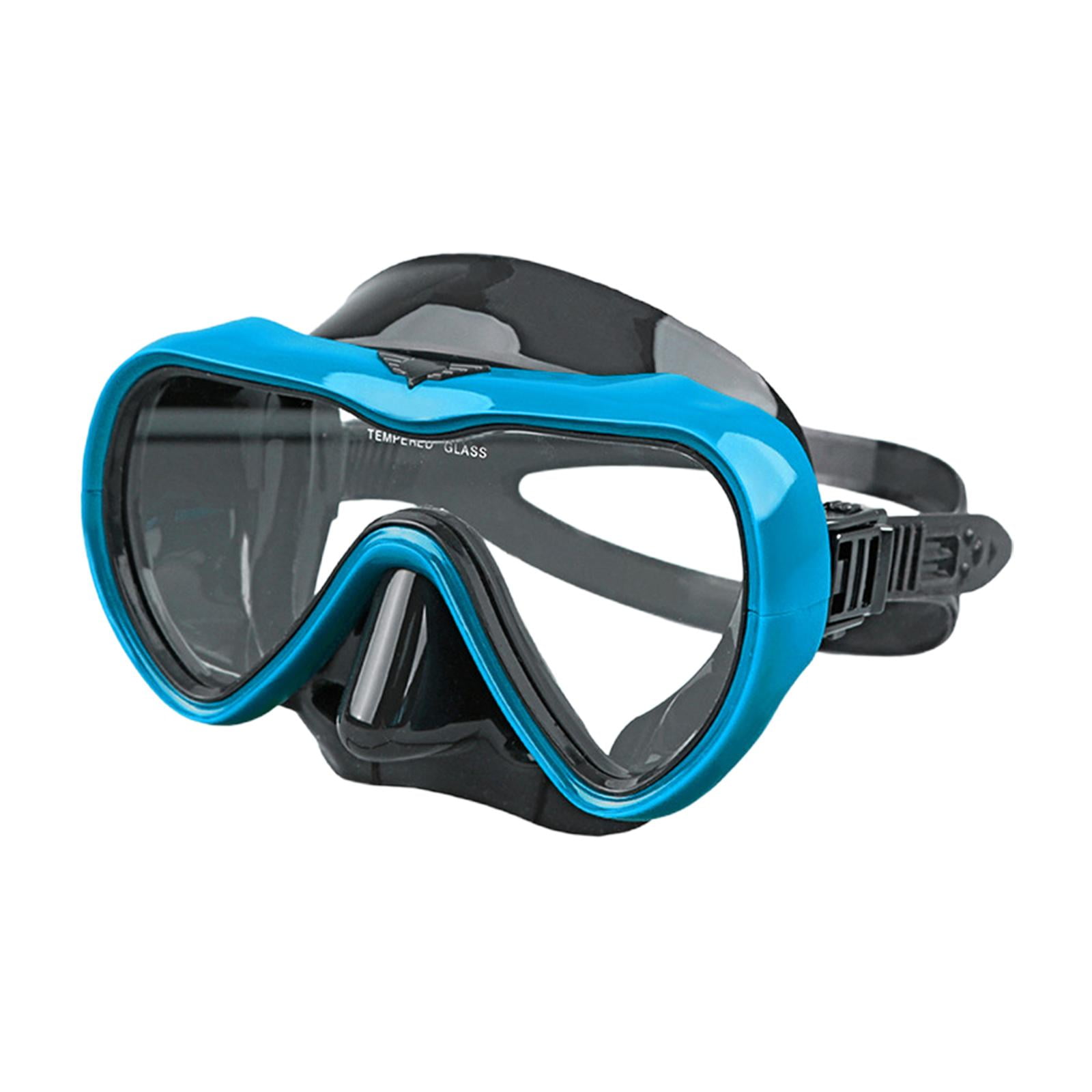 Magideal - Gafas De Natación Para Adultos, Gafas De Buceo, Duraderas, Cómodas, De Silicona, Portátiles, Gafas De Natación, Marco Grande Para Protección, Piscina Azul