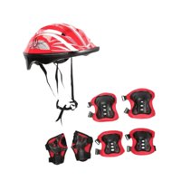 Ioensy - Casco De Bicicleta Para Niños, Portátil, Para Patinar, Deportes Al Aire Libre, Patinaje En Línea, Color Rojo