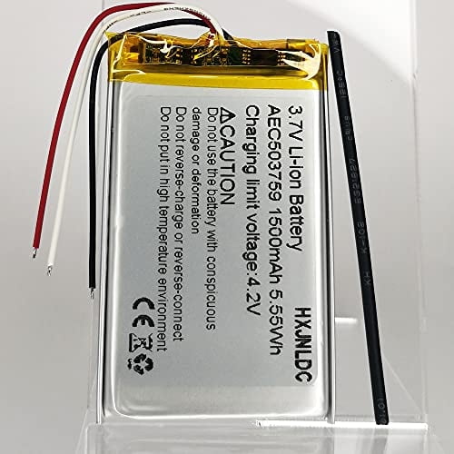HXJNLDC 3.7V AEC503759 1500mAh Li-Ion Li-Ion Batería de Polímero de Litio Repuesto para Steelseries Arctis 1 Arctis 3 Arctis 7 Auricular Inalámbrico