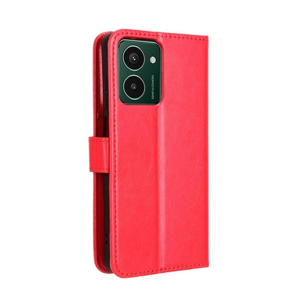 Funda tipo libro para HMD Pulse, cartera todo‑en‑uno, funda multifuncional con tarjetero y correa de muñeca desmontable