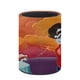 thumbnail image 3 of Freakazoid-theme Cylinder Pen Holder Pencil Organizer with Flannel Lining PVC Leather Material Cardboard Base for study work 10*8CM, 3 of 6