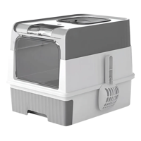 Genérico - Arenero O Cúpula Sanitaria Para Mascotas Gatos Gris