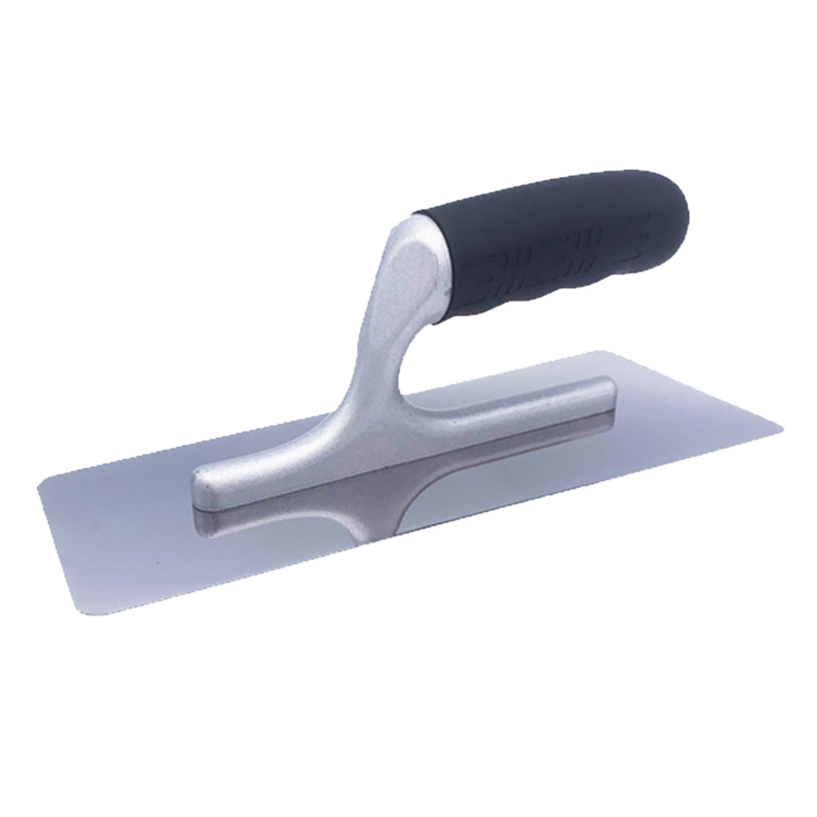 Ioensy - Paleta De Enyesado, Espátula Para Relleno De Cemento, Hormigón, Estuco, Paleta Plana Para Paneles De Yeso, Mango De Goma De 24cm