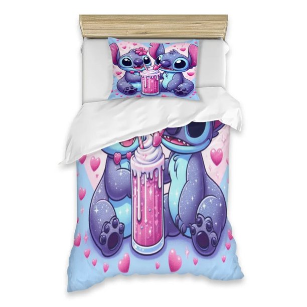 Duvet Cover Stitch 3D Colour Printing Full Size Boys Girls Bedding Sets Cotton Super Soft Kawaii Sets Bedroom Decoration Bed Sheets
