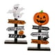 thumbnail image 4 of Placa De Decoración De Mesa De Halloween, 2 Uds., Adornos Creativos, Señal De Calabaza Fantasma, 4 of 5