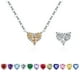 thumbnail image 1 of Collar HESHPAWS Corazón Doble Faz Zirconia Plata 925 con Caja de Regalo, 1 of 3