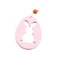thumbnail image 1 of Feliz Pascua Colgante Adorno Colgante Decoración DIY Para árbol Al Aire Libre Hogar Hueco Conejo Rosa, 1 of 3