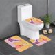 thumbnail image 1 of Juego de 3 Alfombras de Baño Mi Bella Genio Terciopelo Coral, 1 of 6