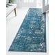 thumbnail image 2 of Alfombra Pasillo Unique Loom Sofía Única Azul Tradicional Vintage 61cm x 213cm, 2 of 2