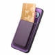 thumbnail image 5 of Funda de Cuero Magnética con Tarjetero para Google Pixel 9 Pro Cubierta Delgada Morado, 5 of 5