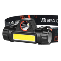 Genérico - Linterna Frontal Recargable Foco Cabeza Linterna Minera X10 Blanco Negro