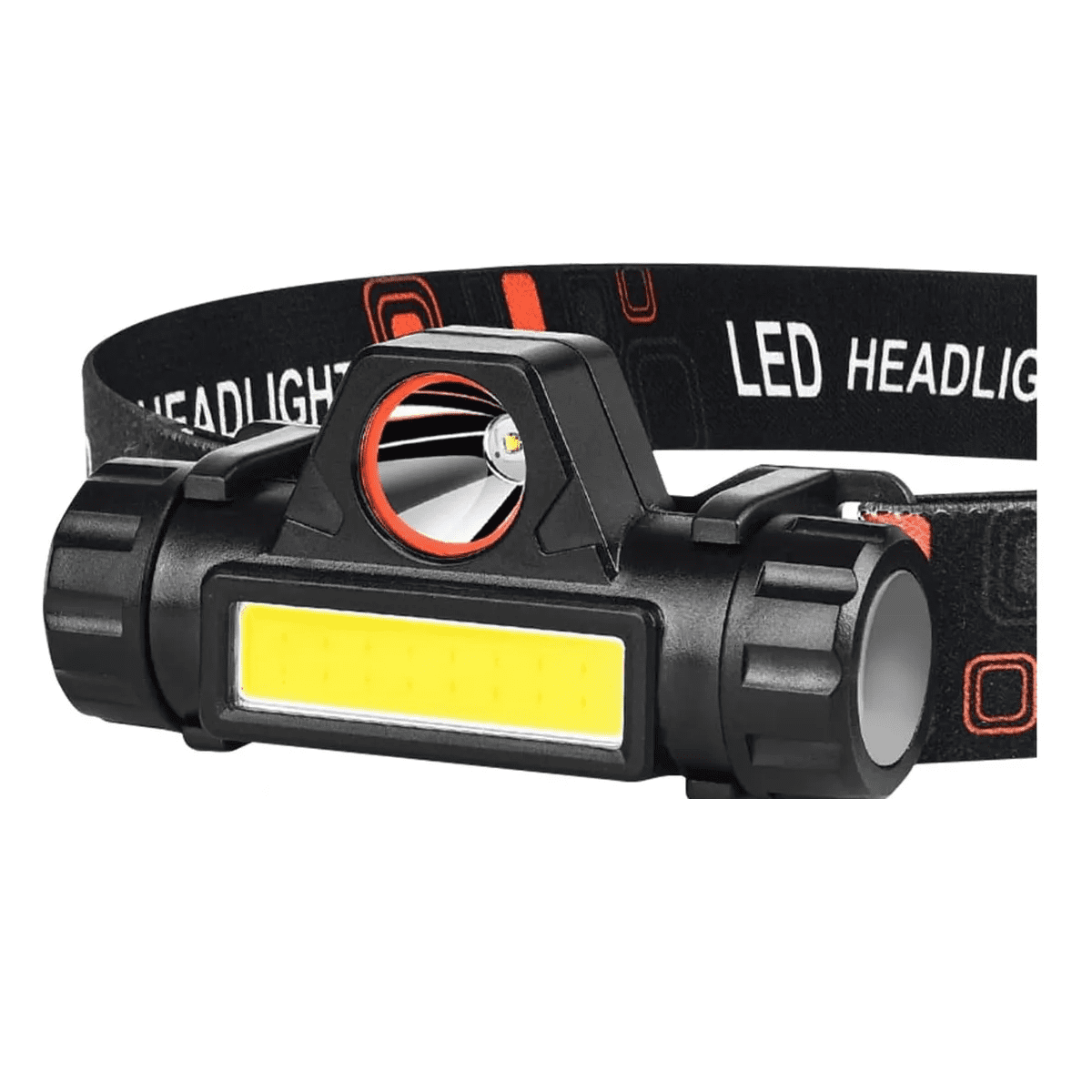 Genérico - Linterna Frontal Recargable Foco Cabeza Linterna Minera X10 Blanco Negro