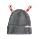thumbnail image 5 of Gorro De Punto De Pequeño Monstruo Brillante Gorro De Punto Para Niño Para Correr Patinar Calle Gris, 5 of 5