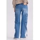 thumbnail image 3 of Jeans Mujer Calce Recto Cargo Azul, 3 of 4