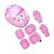 thumbnail image 3 of 7 piezas/juego de casco de bicicleta para niños, casco de patín con rodilleras, coderas y muñequeras, casco de patineta para adolescentes para niñas p Rosa, 3 of 5