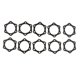 thumbnail image 2 of 10Anillo De Protección De Micrófono Inalámbrico Con Rodillo De Soporte De Deslizamiento De Micrófono Hexagonal Negro, 2 of 3