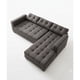 thumbnail image 2 of Sofa Reclinable 3 Cuerpos L en lado Derecho Gris Oscuro Lino, 2 of 4