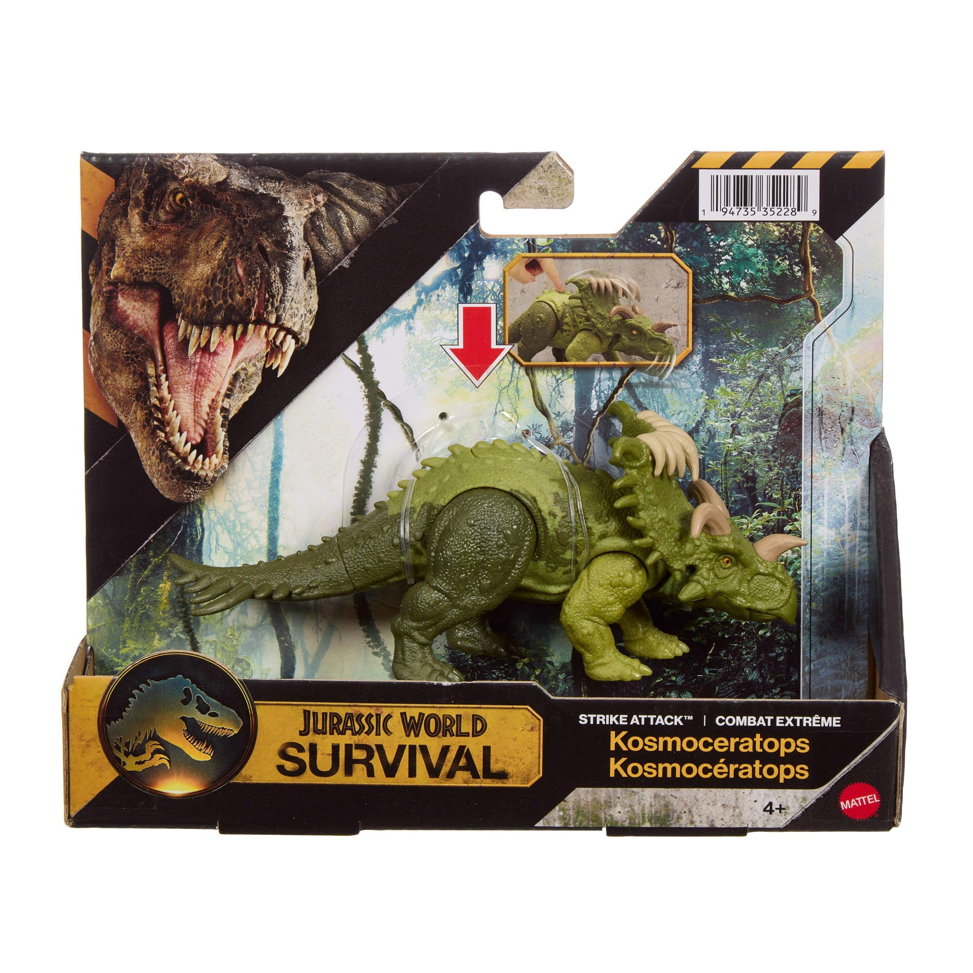Mattel - Jurassic World Rebirth Mordida De Ataque Kosmoceratops