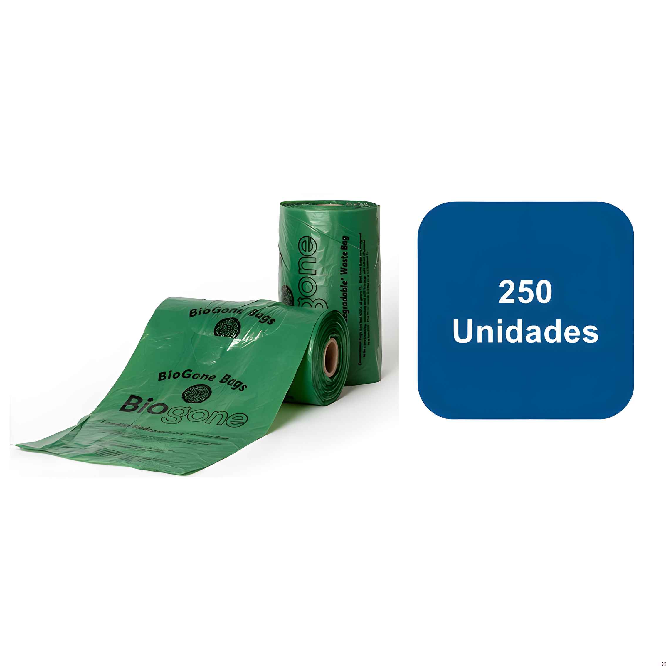thumbnail image 1 of Bolsas Sanitarias para perros Biodegradable Rollo 250un Con Asas - Biogone, 1 of 2