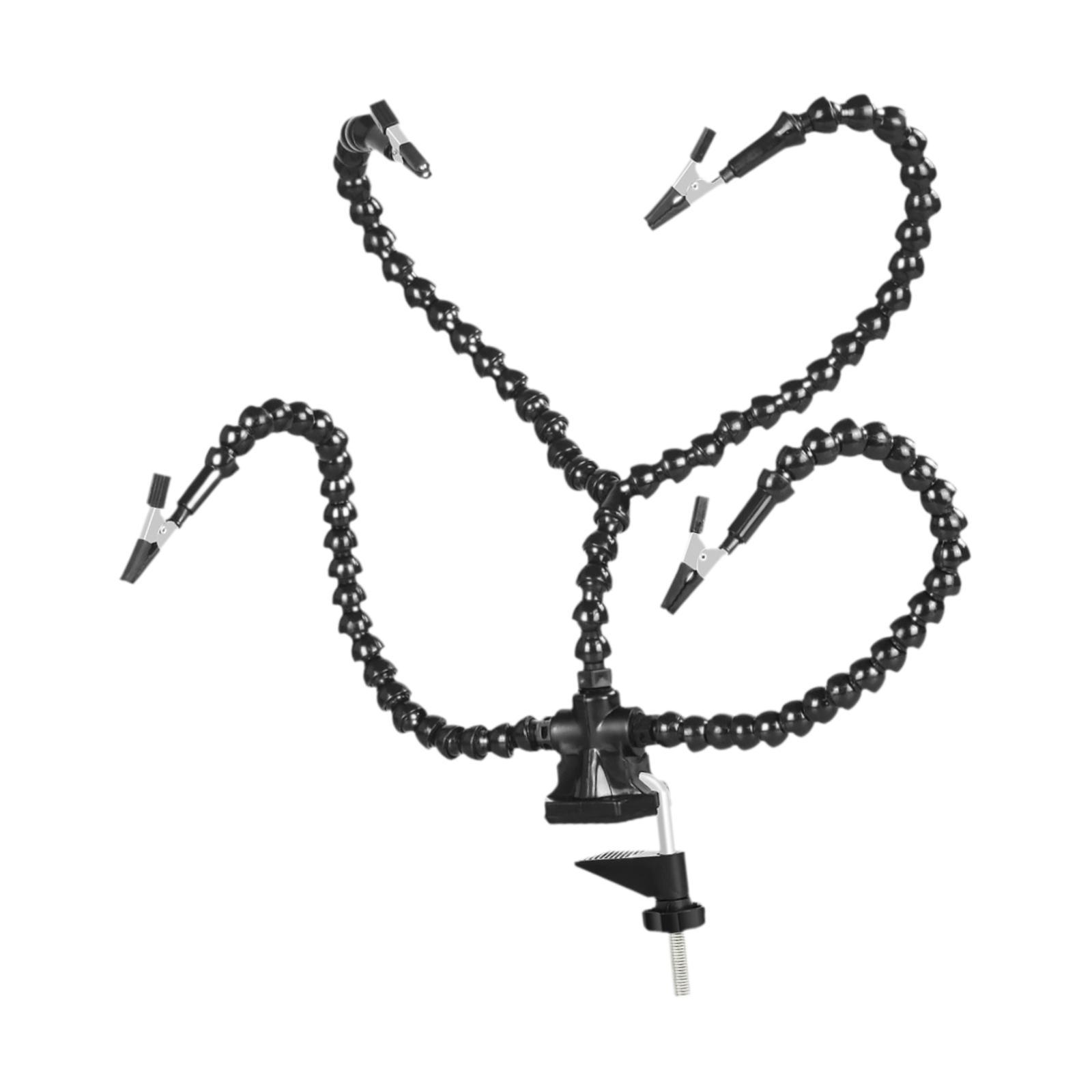 Ioensy - Helping Hands Estación De Soldadura Soldador Con Abrazadera Brazos De Mano Flexibles Negro