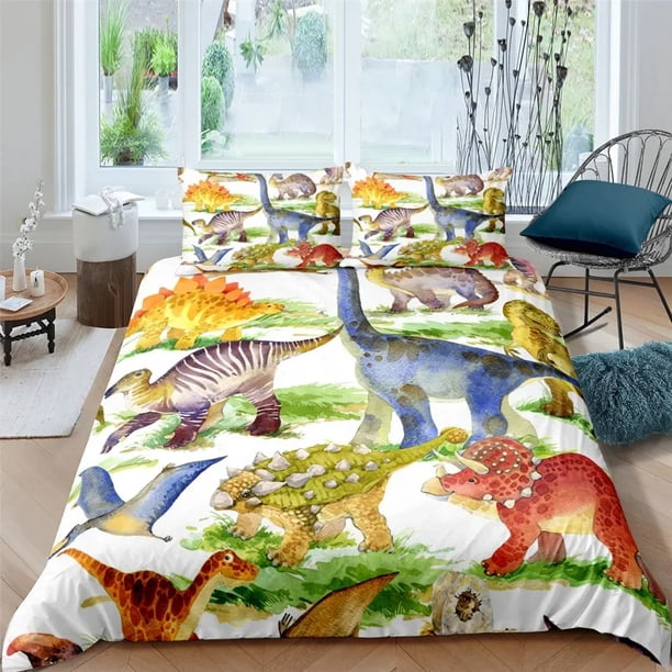 The Good Dinosaur Bedding Set Quilt Cover Dinosaur Pillowcase Cartoon Anime Bed Bedroom Duvet Cover Beddings Bed Sheets