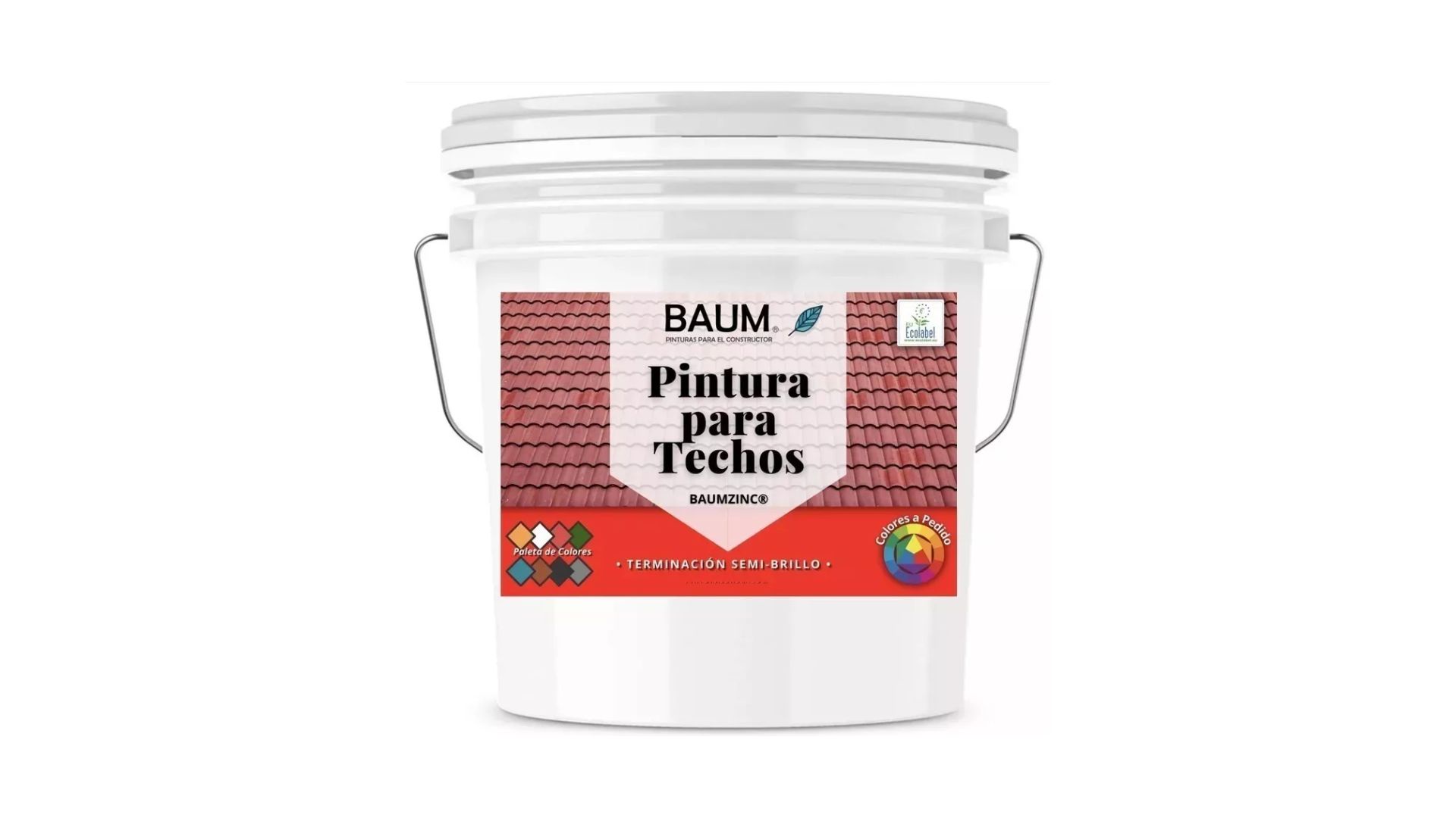 Baum - Pintura Para Techo “Rojo Bermellon ” (Galon 4 L)