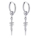 thumbnail image 1 of Pendientes De Acero Inoxidable Pendiente Largo Clip De Oreja Pendiente De Oreja Plata 2pcs, 1 of 5