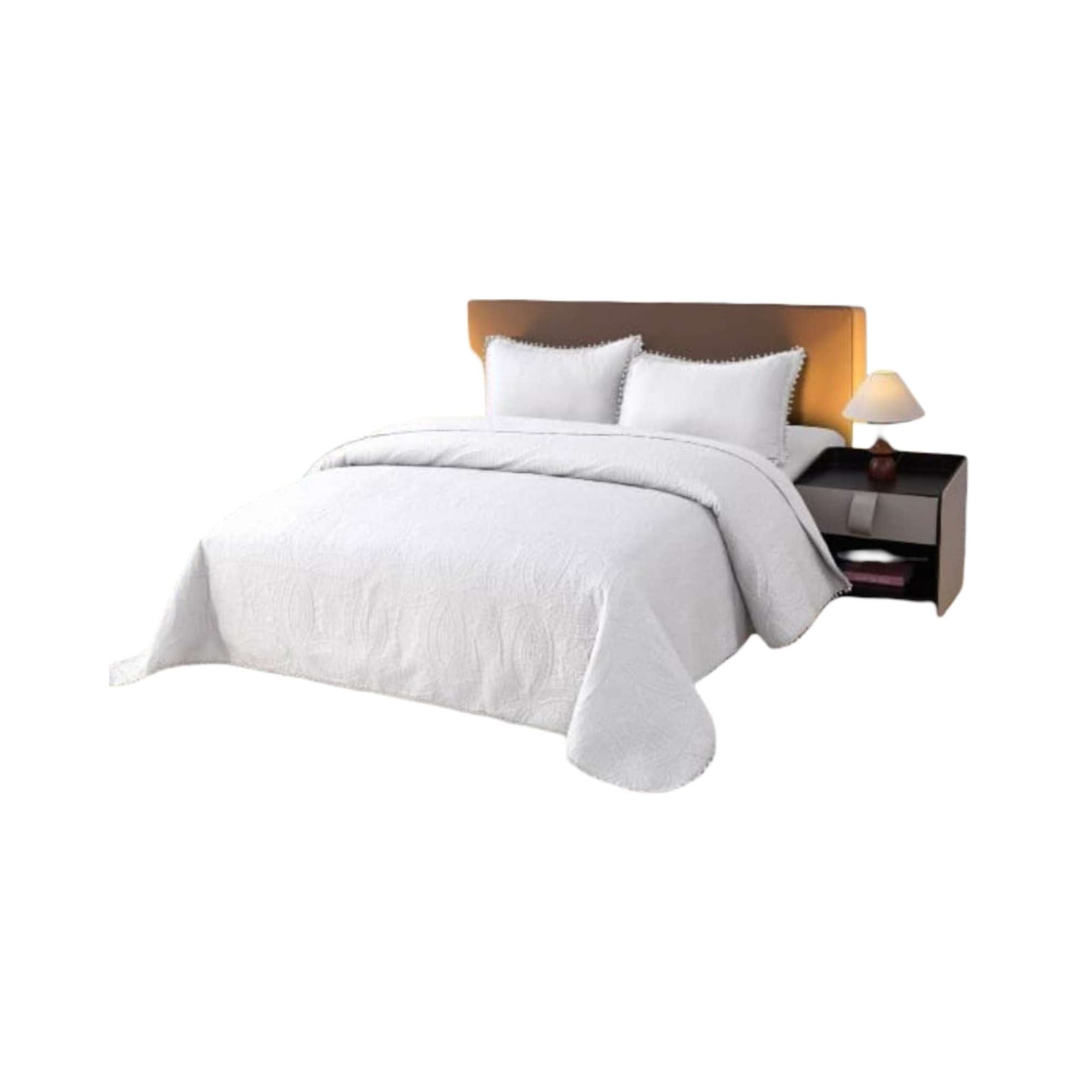 Todo Para El Hogar - Cubrecama Con Pompones Plaza Y Media