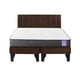 thumbnail image 1 of Cama Europea 2 Plazas + Respaldo Tubular Negro Café, 1 of 3