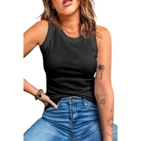 Likeshop - Top Acanalado Camiseta Sin Mangas Mujer Polera Fashion 102