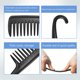thumbnail image 5 of Peine de dientes anchos, peine de ducha con gancho, bueno para cabello rizado mojado y seco, peines premium sin enredos, color negro., 5 of 6
