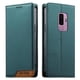 thumbnail image 1 of Funda Tipo Cartera de Cuero Sintético para Samsung Galaxy S9 Plus Bloqueo RFID, con Ranuras para Tarjetas y Bolsillo para Efectivo, Cierre Magnético Fuerte Verde, 1 of 6