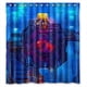 thumbnail image 1 of Cortina de ducha de Mysterious Gate con ganchos (167 x 183 cm), 1 of 3