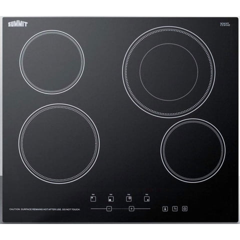 Summit Appliance - Parrilla Eléctrica Summit Cr4B23T5B 24"" 4 Quemadores 230V