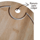 thumbnail image 4 of Tabla Bandeja Para Picar Cortar Picoteo De Madera Ovalada, 4 of 5