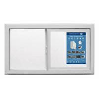 Ventana Vidrio Simple Pvc Corredera Blanca 91X50Cm Dvp Color Blanco