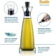 thumbnail image 4 of Dispensador de aceite y vinagre de oliva sin embudo, botella de vidrio para vinagrera de cocina | Tapa hermética de silicona que mantiene el aceite fresco por más tiempo, 4 of 5