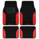 thumbnail image 1 of Alfombrillas de coche Rubbermaid rojo con talón acolchado - paquete de 4, 1 of 8