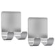 thumbnail image 1 of Gancho adhesivo Luckyiren de acero inoxidable Razor Holder (paquete de 2), 1 of 7