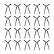 thumbnail image 3 of Adornos para cupcakes AMABAZR Bowknot Ribbons Coquette, 20 unidades, color negro, 3 of 3