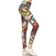 thumbnail image 4 of Saronite Leggings Largos Estilo Yoga con Estampado Paisley Multicolor y Forro de Banda, Multicolor (para Mujer), 4 of 4