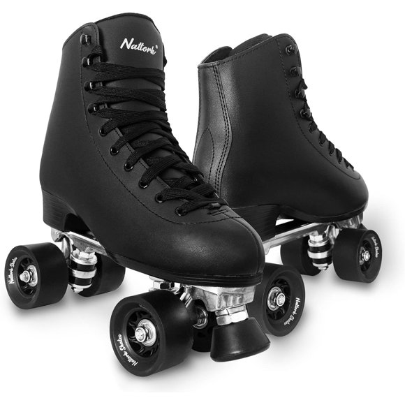 Patines de Cuatro Ruedas MonSports Talla 7 Negro Mujer Derby