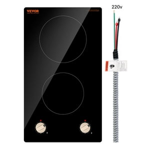 Placa De Inducción Vevor De 3500 W Con Mando Eléctrico De 2 Quemadores