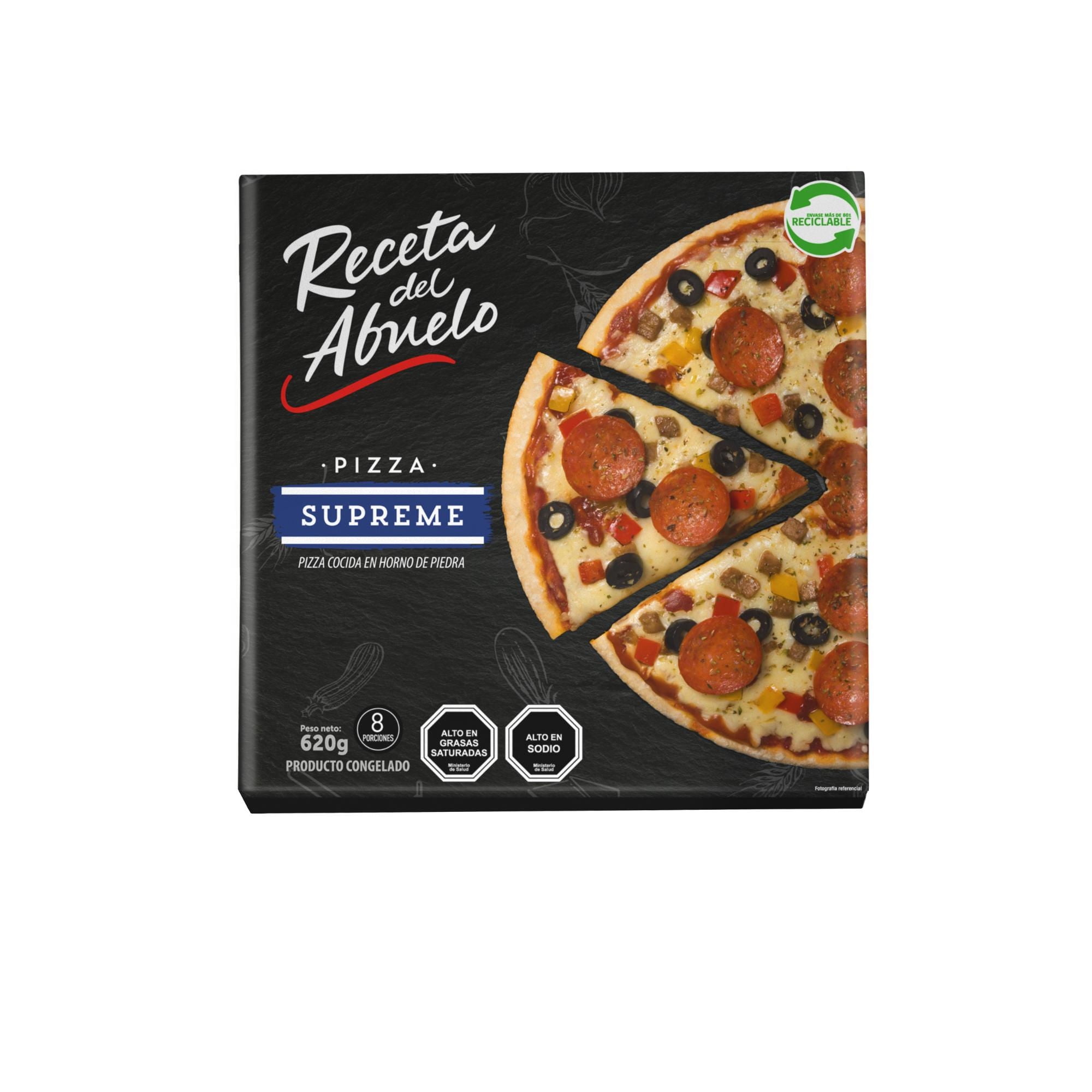 Pizza Supreme 620 g Receta del Abuelo